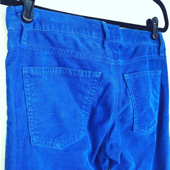 Skinny Electric Blue Current/Elliott Corduroy Pants - Picture 3 of 5